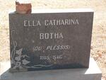 BOTHA Ella Catharina nee DU PLESSIS