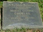 CORNELIUS Martha Susanna nee KRUGEL 1913-1963