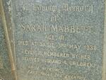 MABBETT Sarah -1938