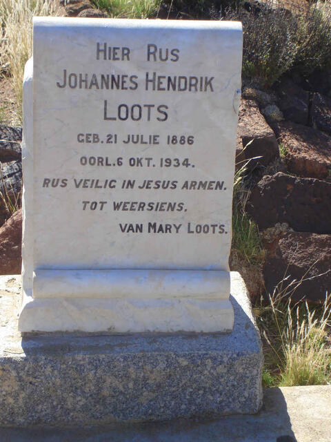 LOOTS Johannes Hendrik 1886-1934