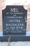 NEL Jacoba Magdalena nee VAN WYK 1915-1987
