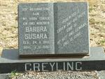 GREYLING Barbra Susara 1952-1986