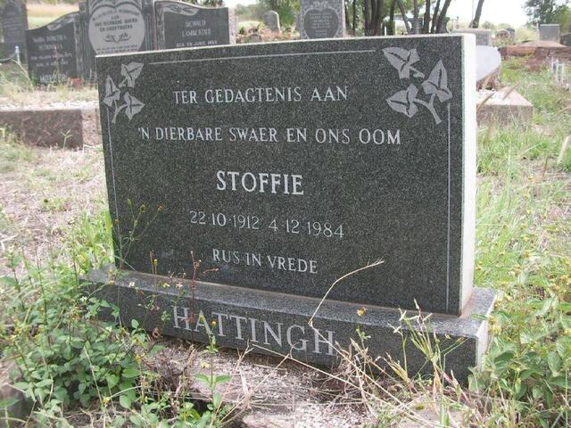 HATTINGH Stoffie 1912-1984