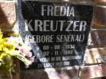 KREUTZER Fredia nee SENEKAL 1934-1999