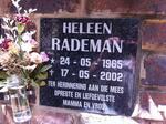 RADEMAN Heleen 1965-2002