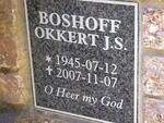 BOSHOFF Okkert J.S. 1945-2007