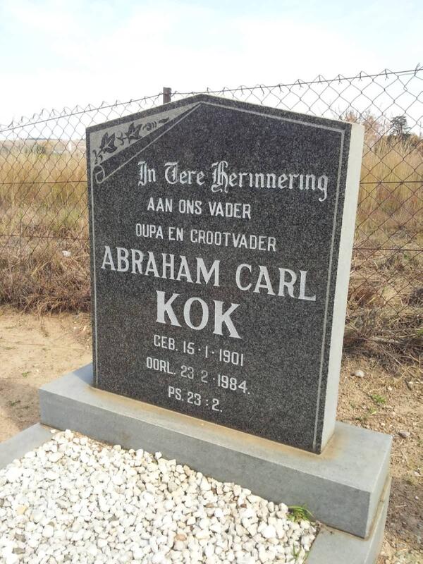 KOK Abraham Carl 1901-1984