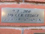 GEORGE G.C.R. 1976-2001