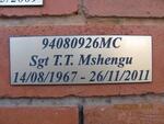 MSHENGU T.T. 1967-2011
