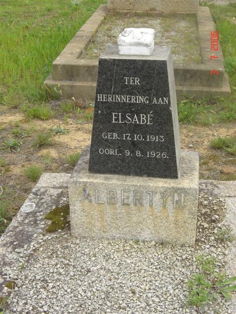 ALBERTYN Elsabe 1913-1926