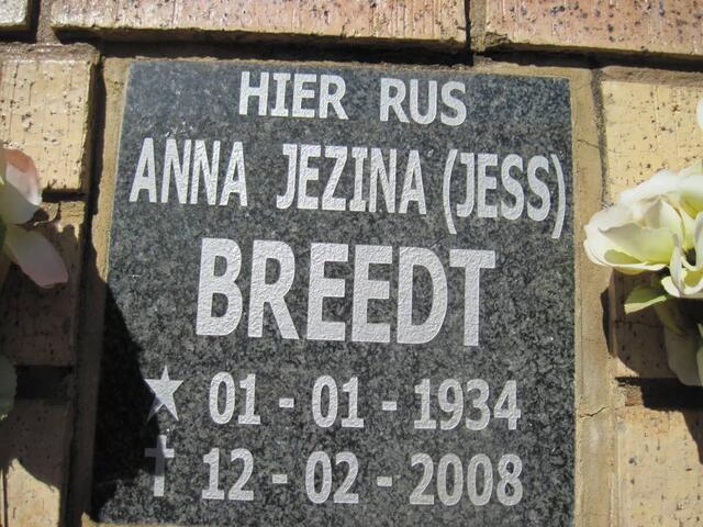 BREEDT Anna Jezina 1934-2008