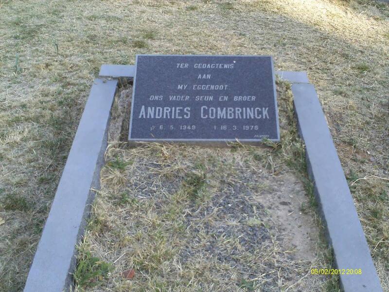 COMBRINCK Andries 1949-1978