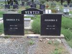 VENTER Andries P.G. 1892-1966 & Susanna C. 1896-1975