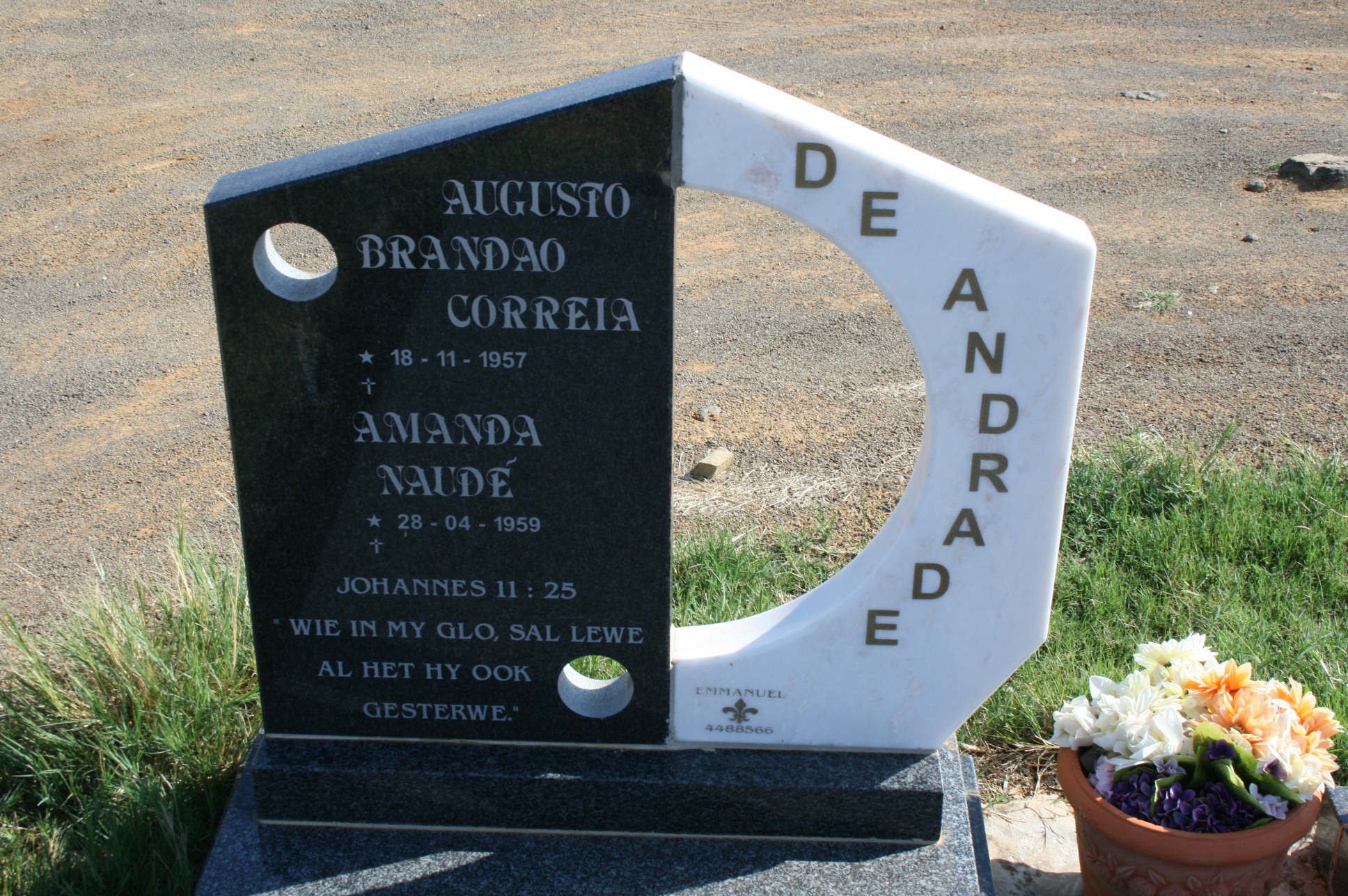 ANDRADE Augusto Brandao Correia, de 1957- & Amanda NAUDE 1959-