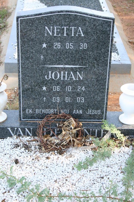 DEVENTER Johan, van 1924-2003 & Netta 1930-