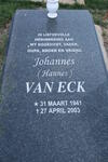 ECK Johannes, van 1941-2003