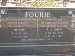 FOURIE Hennie 1930-1998 & A.J. 1935-1995