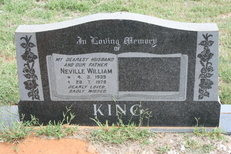 KING Neville William 1939-1978