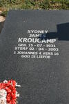 KROUCAMP Sydney James 1931-2003
