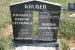 KRUGER Johannes Barend Stephanus 1935-2006 & Martha Gertruida 1938-1996
