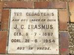 ERASMUS J.C. 1867-1954