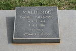 MALHERBE Daniel Francois 1892-1978