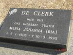 CLERK Maria Johanna, de 1906-1990