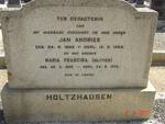 HOLTZHAUSEN Jan Andries 1885-1958 & Maria Francina OLIVIER 1888-1975