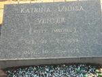 VENTER Katrina Louisa 1899-1975