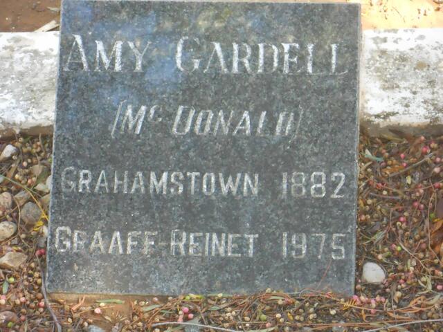 GARDELL Amy nee McDONALD 1882-1975