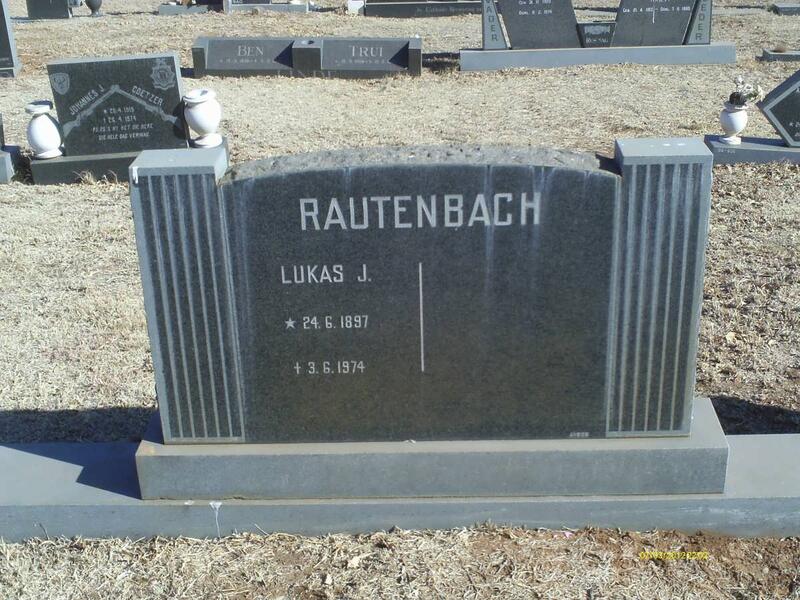 RAUTENBACH Lukas J. 1897-1974
