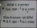 BRAMMER Ralph E. 1930-2002 & Ellen KITTEL 1930-2009