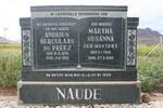 NAUDE Andries Herculaas du Preez 1876-1962 & Martha Susanna MOSTERT 1882-1965
