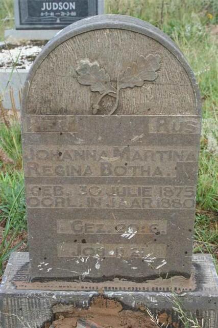 BOTHA Johanna Martina Regina 1875-1880
