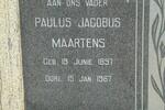 MAARTENS Paulus Jacobus 1897-1967 