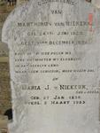 NIEKERK Marthinus, van 1823-1896 & Maria J. V. BREDA 1830-1903