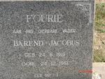 FOURIE Barend Jacobus 1918-1951