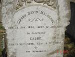 MALHERBE Gideon David 1865-1901 :: MALHERBE Cassie 1898-1899
