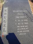 KRUGEL Marthinus Jacobus 1905-1990