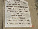 LOTTER Gysbert Johannes 1831-1870 & Anna Maria STEYN 1839-1914