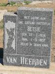 HEERDEN Betsie, van 1934-1937