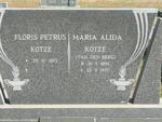 KOTZE Floris Petrus 1893- & Maria Alida VAN DEN BERG 1896-1977