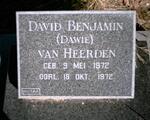 HEERDEN David Benjamin, van 1972-1972