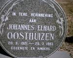 OOSTHUIZEN Johannes Elhard 1921-1983