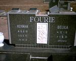 FOURIE Herman 1913-1977 & Delila 1915-2006