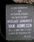 ASWEGEN Nicolaas Johannes, van 1909-1977