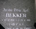 BEKKER Jacobus Petrus 1924-1999