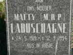 LABUSCHAGNE M.R.P. 1919-1994