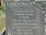 LABUSCHAGNE Franscina Lucia Johanna Susanna nee SWANEPOEL 1903-1955