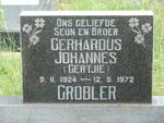 GROBLER Gerhardus Johannes 1924-1972